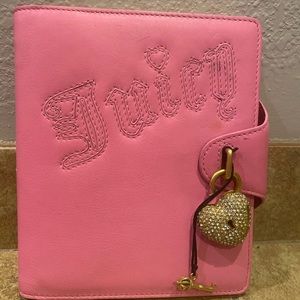 Juicy Couture blank page journal with locket